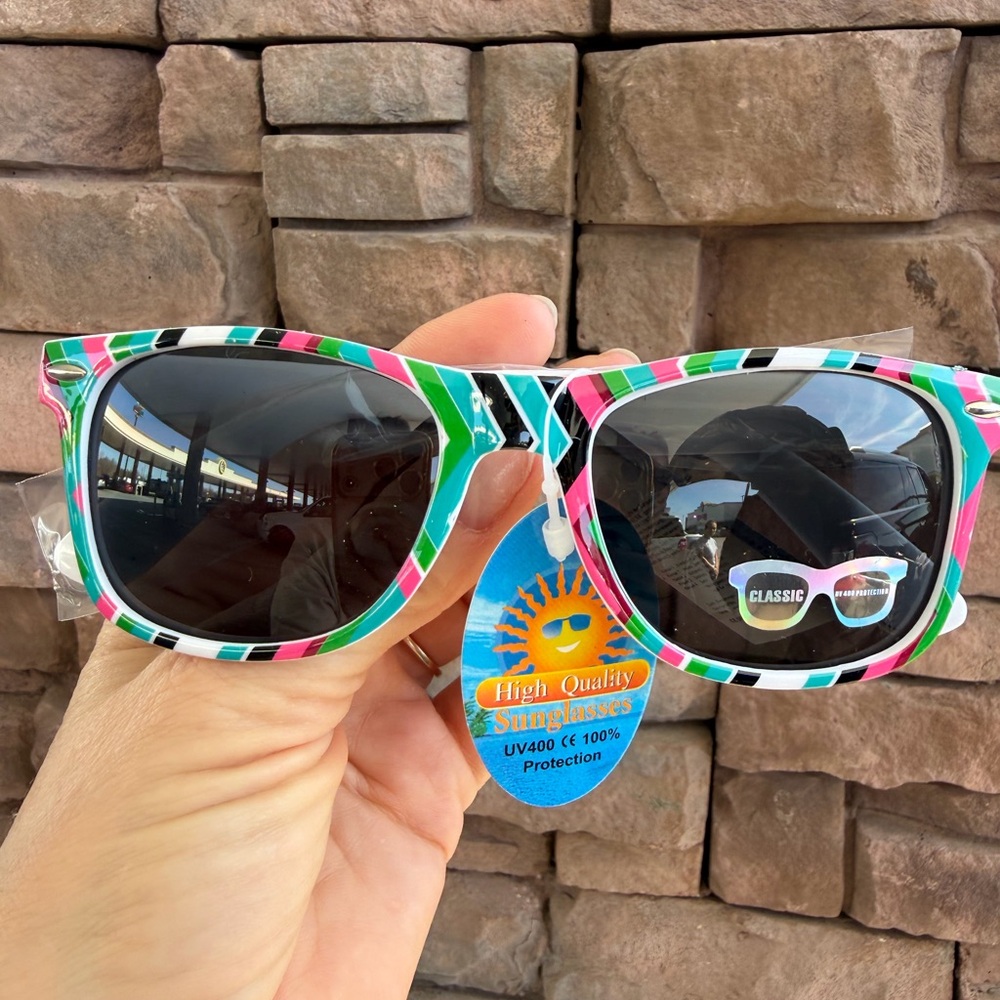 Colorful Striped Sunglasses